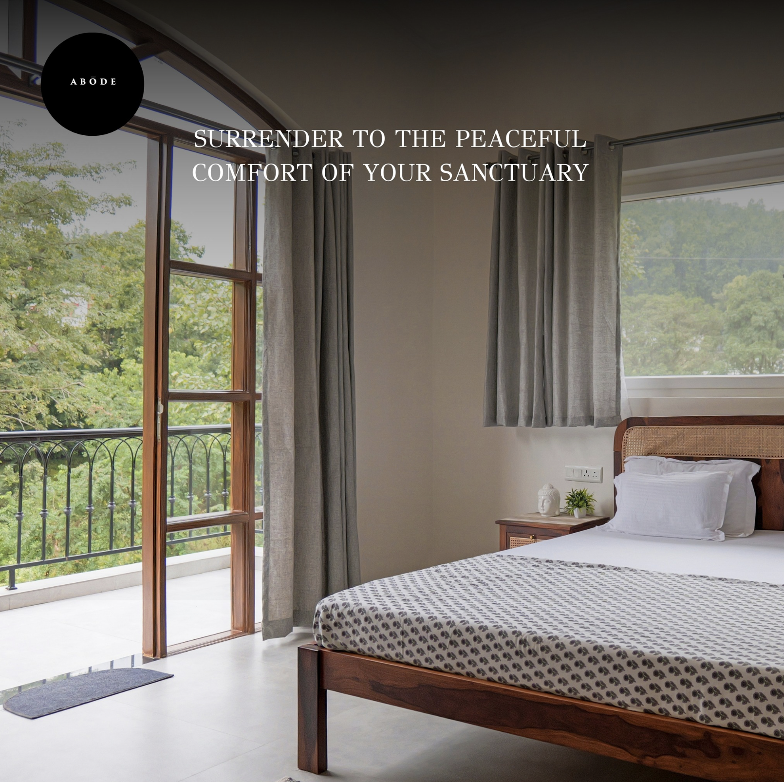 Spacious living area at The Abode Living luxury villa Dehradun